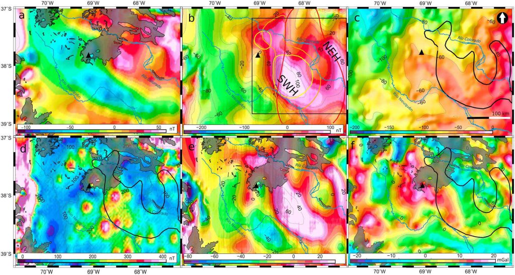 Anomalías gravimétricas y magnéticas y su relación con el volcanismo de la Payenia.