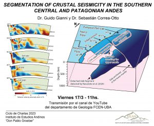 Ciclo de charlas del IDEAN 2023 – “Segmentation of crustal seismicity in the southern Central and Patagonian Andes”